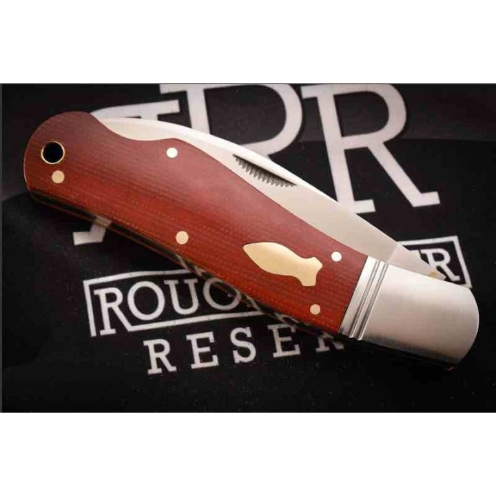 Couteau Rough Ryder Reserve Shapeshifter Lame Acier D2 Manche Micarta Rouge Boite Collector RRR041 - Livraison Gratuite