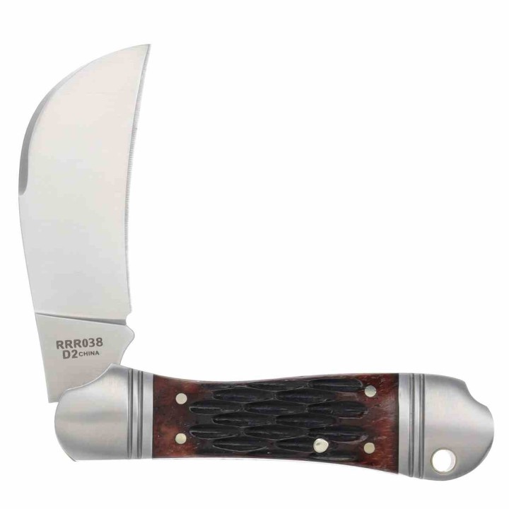 Couteau Rough Ryder Reserve Lame Acier D2 Hawkbill Manche Os Slip Joint Boîte Collector RRR038 - Livraison Gratuite