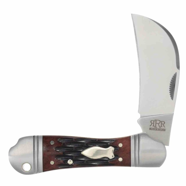 Couteau Rough Ryder Reserve Lame Acier D2 Hawkbill Manche Os Slip Joint Boîte Collector RRR038 - Livraison Gratuite
