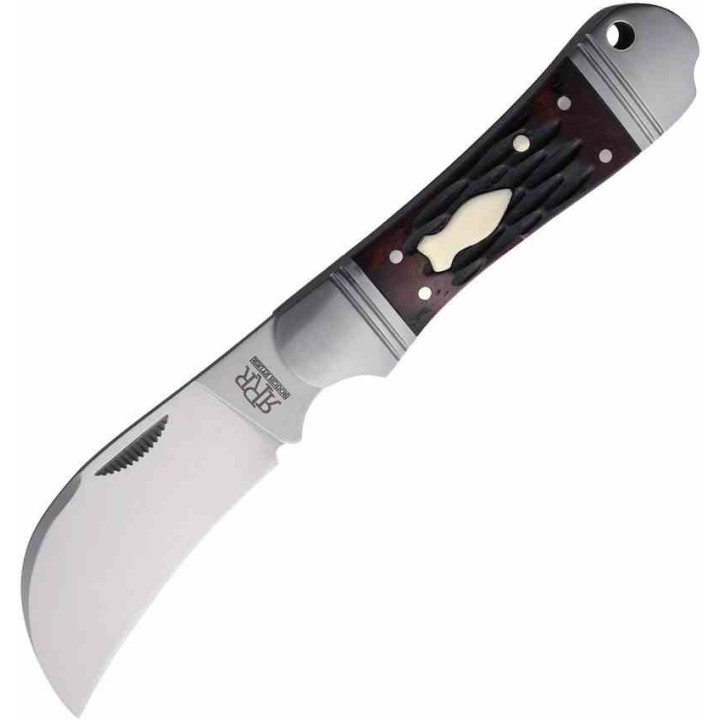 Couteau Rough Ryder Reserve Lame Acier D2 Hawkbill Manche Os Slip Joint Boîte Collector RRR038 - Livraison Gratuite