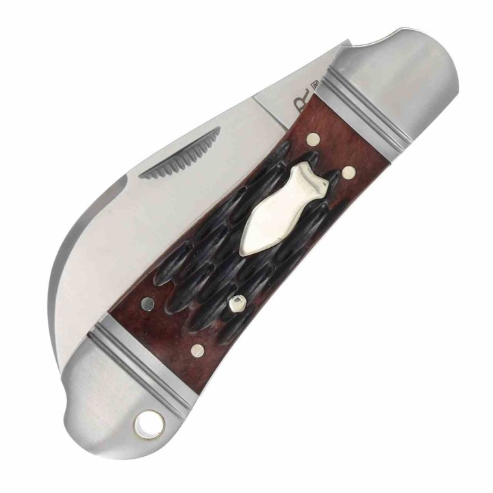 Couteau Rough Ryder Reserve Lame Acier D2 Hawkbill Manche Os Slip Joint Boîte Collector RRR038 - Livraison Gratuite