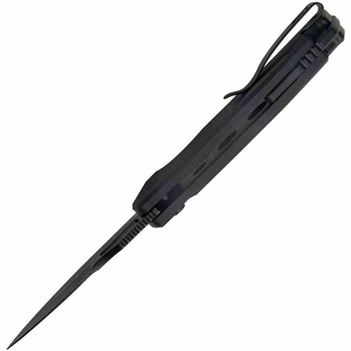 Couteau Kubey RDF Black Lame Acier AUS-10 Blk Manche G10 IKBS Button Lock Clip KUB316A - Livraison Gratuite