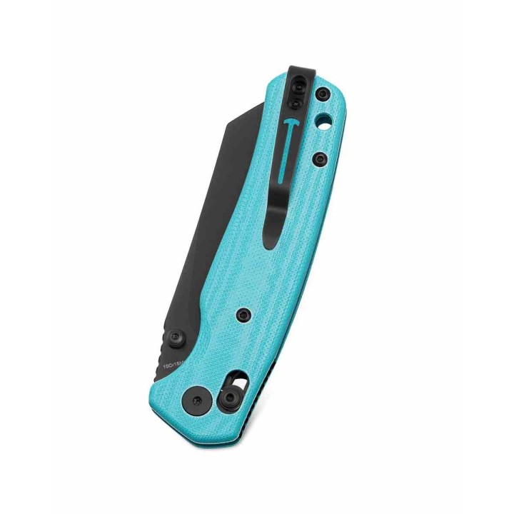 Couteau BESTECHMAN CICADA'S WING Blue Lame Acier 10Cr15MoV Blk Manche G10 B-Lock Clip BTKMK06J - Livraison Gratuite