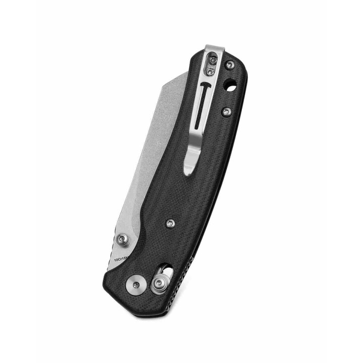 Couteau BESTECHMAN CICADA'S WING Black Lame Acier 10Cr15MoV SW Manche G10 B-Lock Clip BTKMK06I - Livraison Gratuite