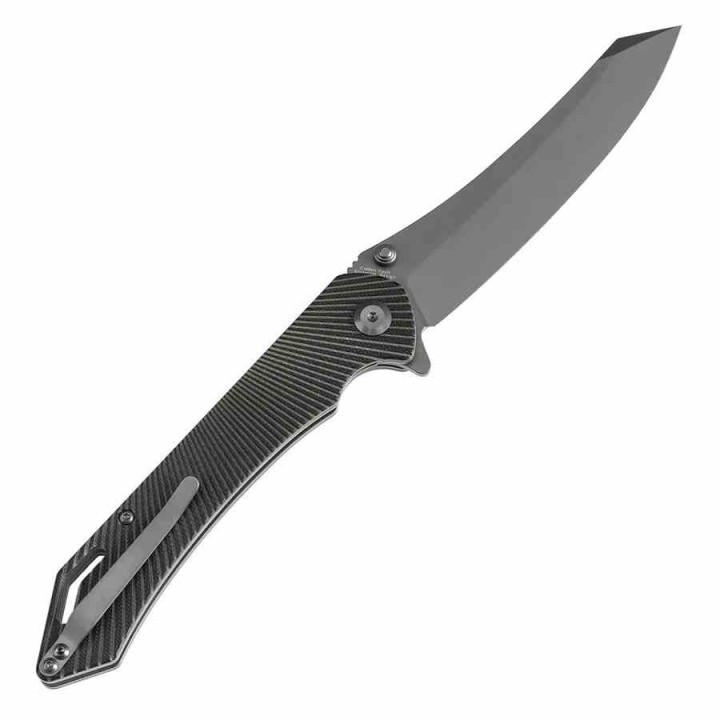 Couteau Tenable Colibri Tech Black & Green Manche G10 Lame Acier Nitro V Linerlock Clip T1060A2 - Livraison Gratuite