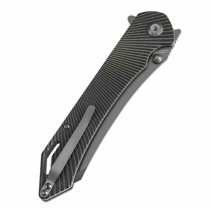 Couteau Tenable Colibri Tech Black & Green Manche G10 Lame Acier Nitro V Linerlock Clip T1060A2 - Livraison Gratuite
