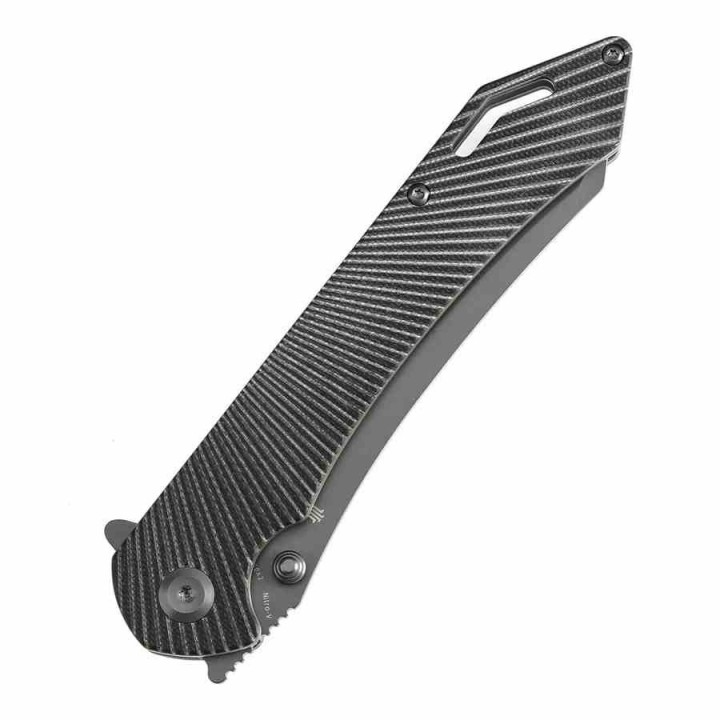 Couteau Tenable Colibri Tech Black & Green Manche G10 Lame Acier Nitro V Linerlock Clip T1060A2 - Livraison Gratuite