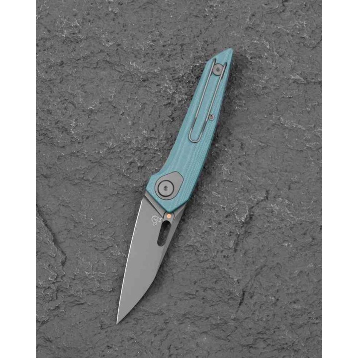 Couteau Bestech VK-VOID Grey Lame Acier MagnaCut Manche G10 IKBS Liner Lock Clip BTKG63C - Livraison Gratuite