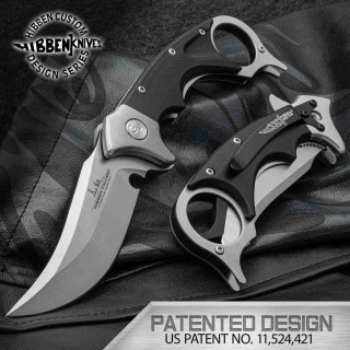 Couteau  Gil Hibben Recurve Karambit Lame Acier 7Cr17 Manche G10 IKBS Liner Lock Clip GH5136 - Livraison Gratuite