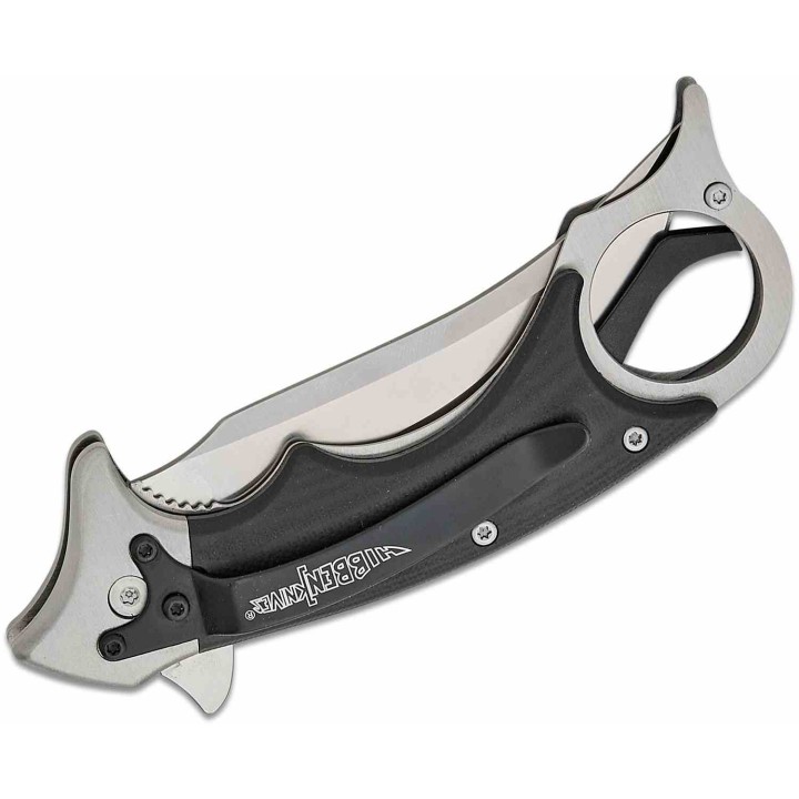 Couteau  Gil Hibben Recurve Karambit Lame Acier 7Cr17 Manche G10 IKBS Liner Lock Clip GH5136 - Livraison Gratuite