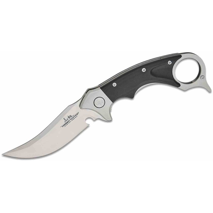 Couteau  Gil Hibben Recurve Karambit Lame Acier 7Cr17 Manche G10 IKBS Liner Lock Clip GH5136 - Livraison Gratuite