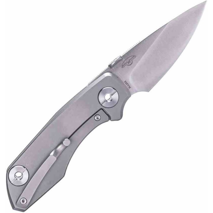 Couteau Real Steel Delta 2600 Titane Lame Acier S35VN Manche Titane Frame Lock Clip RS7101 - Livraison Gratuite