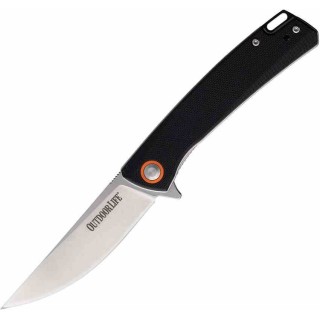 Couteau Outdoor Life Scree Lame Trailing Point Acier D2 Manche G10 Liner Lock Clip OLM002 - Livraison Gratuite