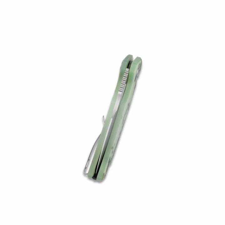 Couteau Kubey RDF Camo Lame Acier AUS-10 Manche G10 IKBS Button Lock Clip KUB316C - Livraison Gratuite
