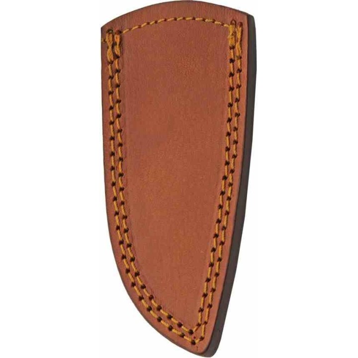 Couteau Skinner Lame Acier Damas 256 Couches Manche Bois Green/Black Etui Cuir DM1404GN - Livraison Gratuite