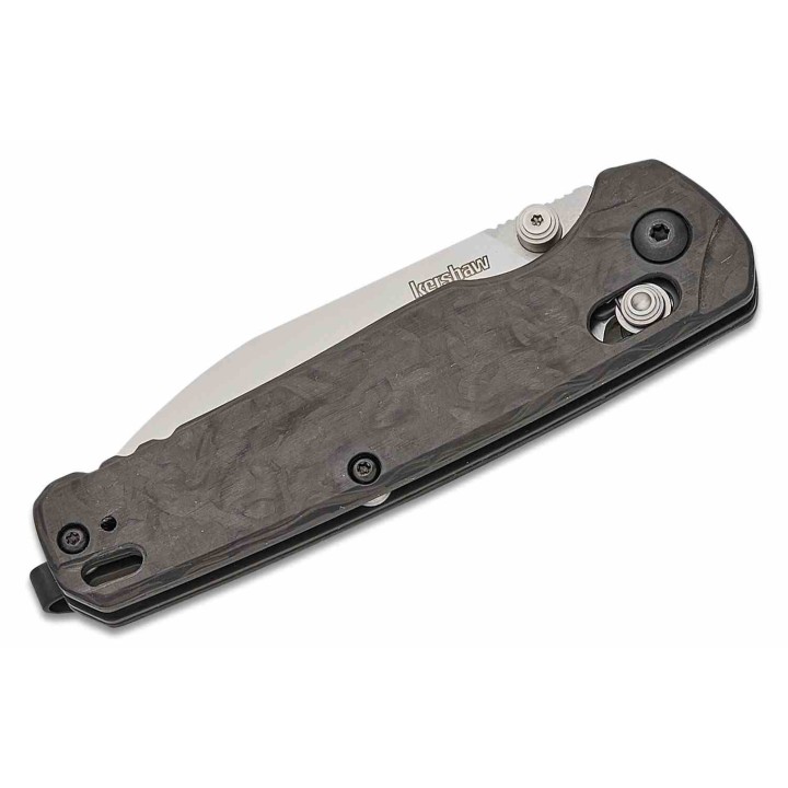 Couteau Kershaw Bel Air Lame Acier CPM-MagnaCut Manche FCarbone DuraLock Clip KVT USA KS6105CF - Livraison Gratuite