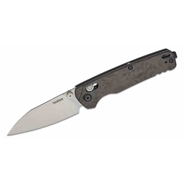 Couteau Kershaw Bel Air Lame Acier CPM-MagnaCut Manche FCarbone DuraLock Clip KVT USA KS6105CF - Livraison Gratuite