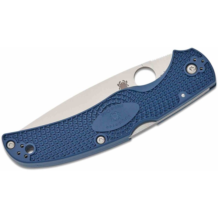 Couteau Spyderco Native Chief Blue Lame Acier CPM-S110V Manche FRN Lockback USA SC244PDBL - Livraison Gratuite