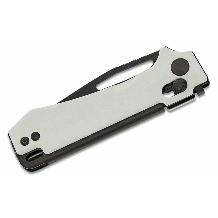 Couteau Real Steel Vis White Lame Acier 12C27N Manche G10 Crossbar Lock IKBS RS8051WB - Livraison Gratuite