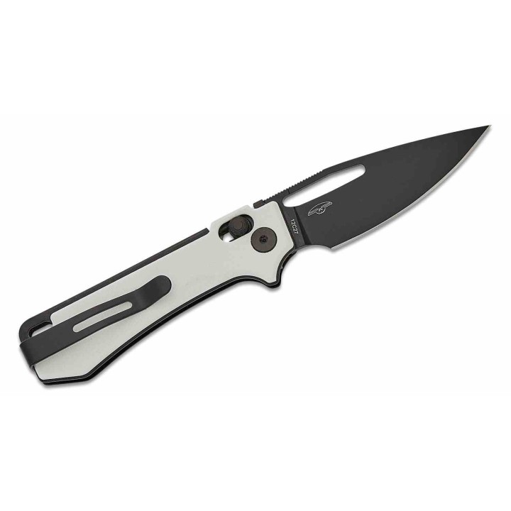 Couteau Real Steel Vis White Lame Acier 12C27N Manche G10 Crossbar Lock IKBS RS8051WB - Livraison Gratuite