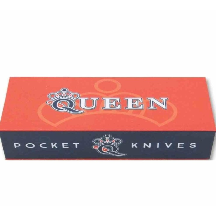 Couteau Queen Cutlery Slim Trapper 2 Lames Acier Inox Manche Red ABS QN30R - Livraison Gratuite