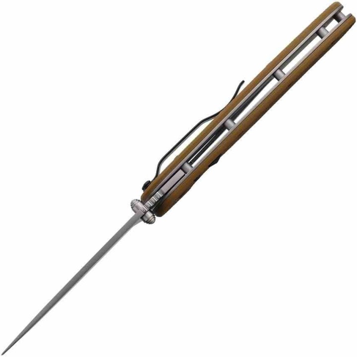 Couteau Ontario RAT Model 1-A A/O Lame Acier AUS-8 Manche G10 Tan Liner Lock Clip ON8870TN - Livraison Gratuite