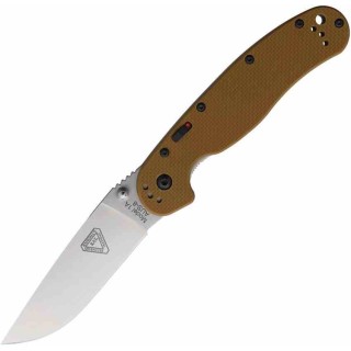 Couteau Ontario RAT Model 1-A A/O Lame Acier AUS-8 Manche G10 Tan Liner Lock Clip ON8870TN - Livraison Gratuite