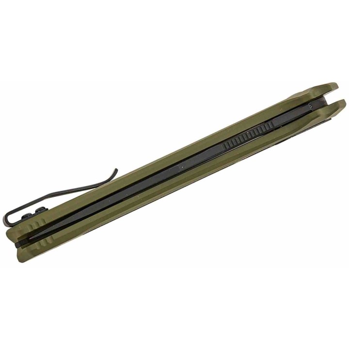 Couteau Pliant Auto Kershaw Launch 17 OLive Lame Acier CPM-MagnaCut Manche Alu Button Lock USA KS7951OLBLK - Livraison Gratuite