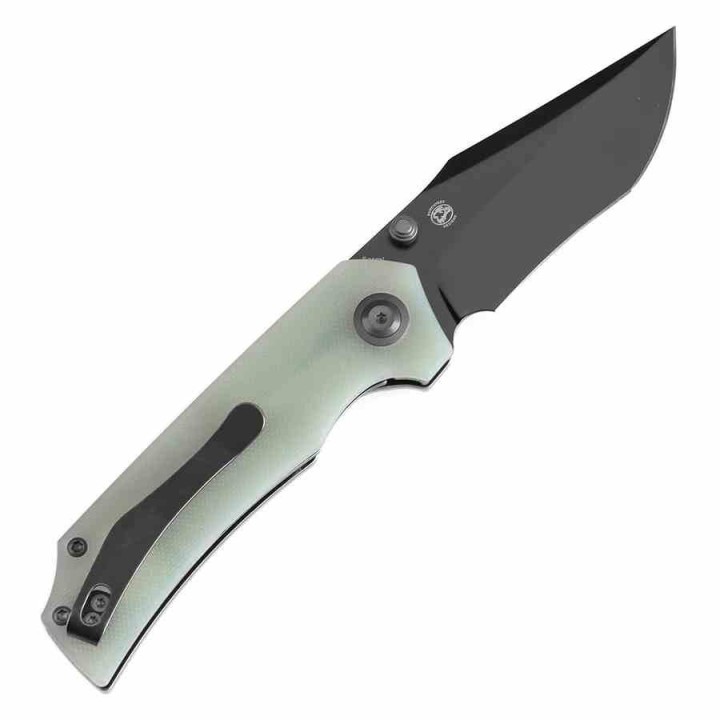 Couteau Tenable Fermi Jade Lame Acier 14C28N BLK Manche G10 Liner Lock Clip T1122A2 - Livraison Gratuite