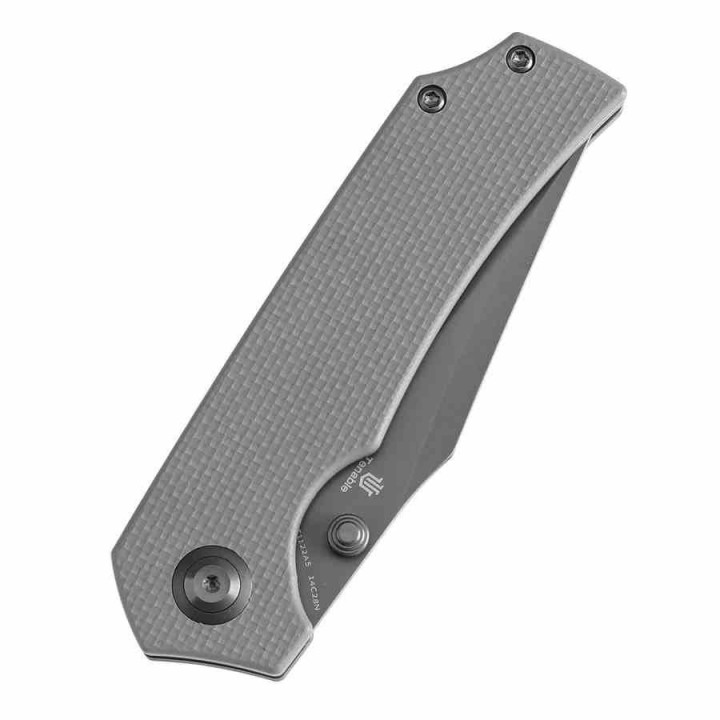Couteau Tenable Fermi Sand Lame Acier 14C28N Grey Manche G10 Liner Lock Clip T1122A5 - Livraison Gratuite