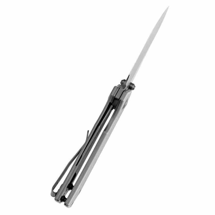 Couteau Tenable Fermi Sand Lame Acier 14C28N Grey Manche G10 Liner Lock Clip T1122A5 - Livraison Gratuite