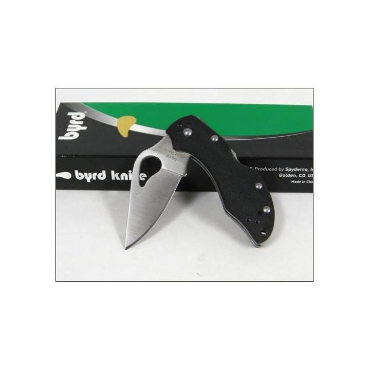 COUTEAU SPYDERCO BYRD ROBIN 2 Plain Knife G10 BY10GP2 Acier 8Cr13MoV