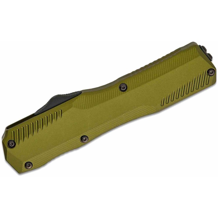 Couteau Automatique OTF Kershaw Olive Lame Double Tranchant Acier CPM-MagnaCut Manche Alu USA KS9000DESTOL - Livraison Gratuite