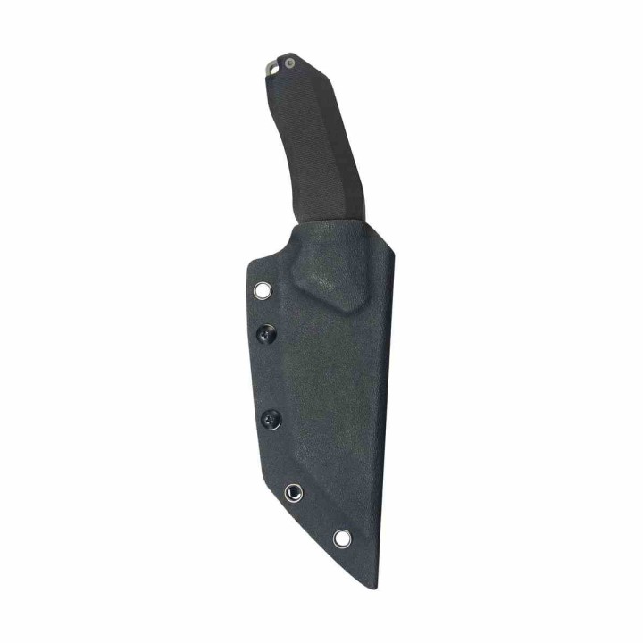 Couteau Kubey Yokai Black Lame Tanto Acier 14C28N Manche G10 Etui Kydex KUB382A - Livraison Gratuite