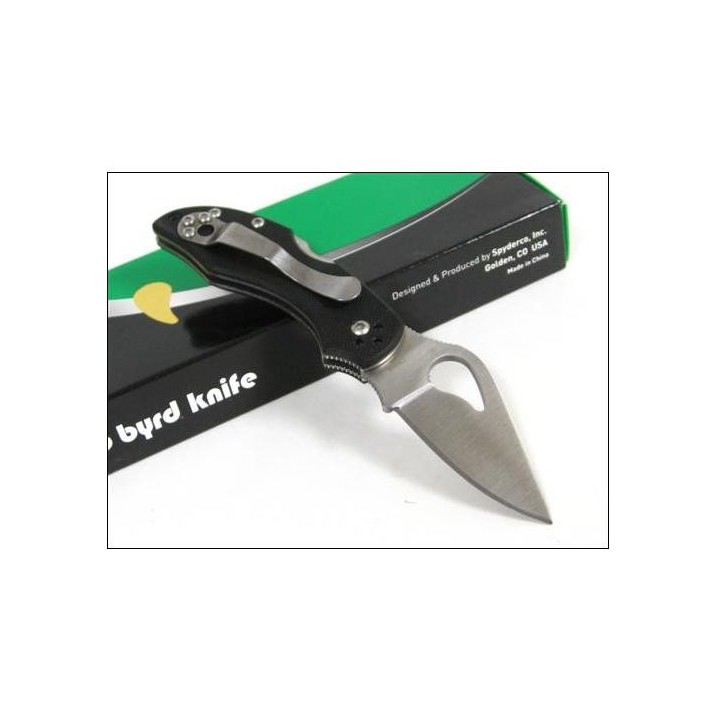 COUTEAU SPYDERCO BYRD ROBIN 2 Plain Knife G10 BY10GP2 Acier 8Cr13MoV