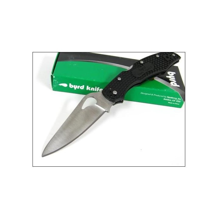 COUTEAU SPYDERCO BYRD Black FRN Cara Cara 2 Knife BY03PBK2 Acier 8Cr13MoV