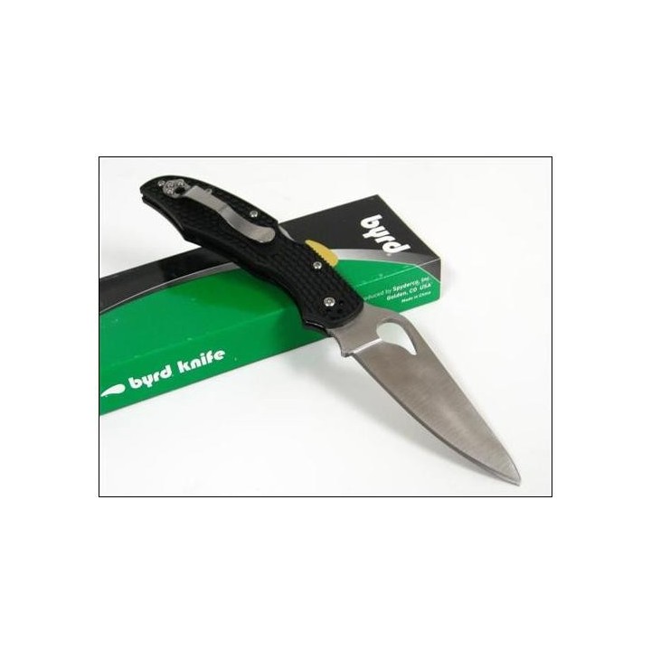COUTEAU SPYDERCO BYRD Black FRN Cara Cara 2 Knife BY03PBK2 Acier 8Cr13MoV