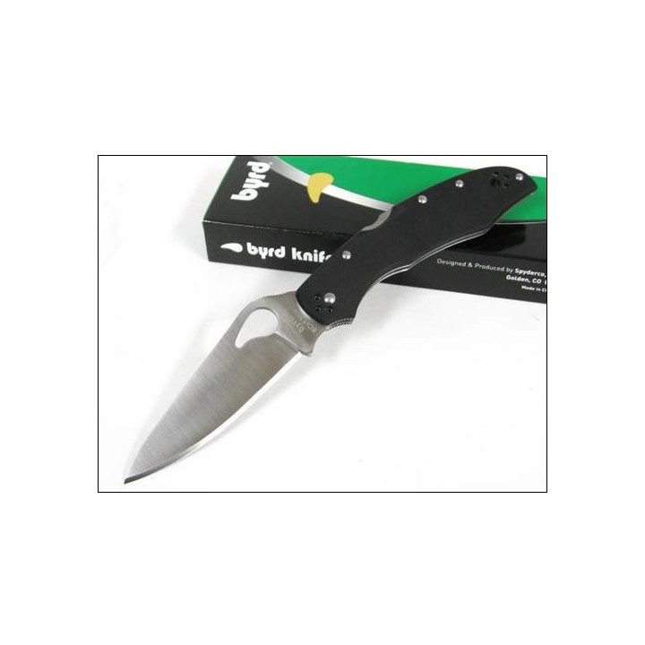 COUTEAU SPYDERCO BYRD Cara Cara 2 G-10 Plain Edge Knife BY03GP2 Acier 8Cr13MoV