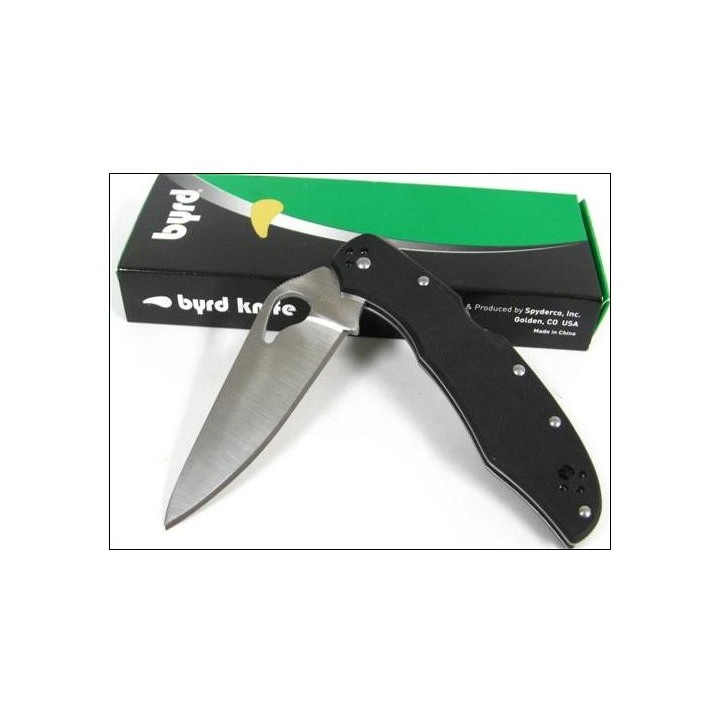 COUTEAU SPYDERCO BYRD Cara Cara 2 G-10 Plain Edge Knife BY03GP2 Acier 8Cr13MoV