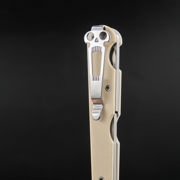 Couteau Daggerr Knives Corso White Lame Spear Point Acier VG-10 Manche G10 Clip LockBack DGR2303WTS - Livraison Gratuite