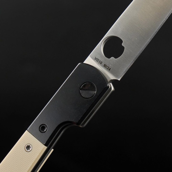 Couteau Daggerr Knives Corso White Lame Spear Point Acier VG-10 Manche G10 Clip LockBack DGR2303WTS - Livraison Gratuite