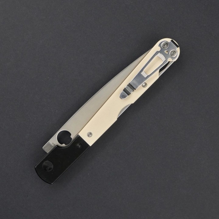 Couteau Daggerr Knives Corso White Lame Spear Point Acier VG-10 Manche G10 Clip LockBack DGR2303WTS - Livraison Gratuite