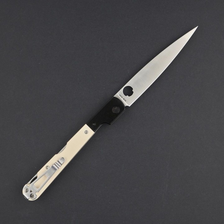 Couteau Daggerr Knives Corso White Lame Spear Point Acier VG-10 Manche G10 Clip LockBack DGR2303WTS - Livraison Gratuite