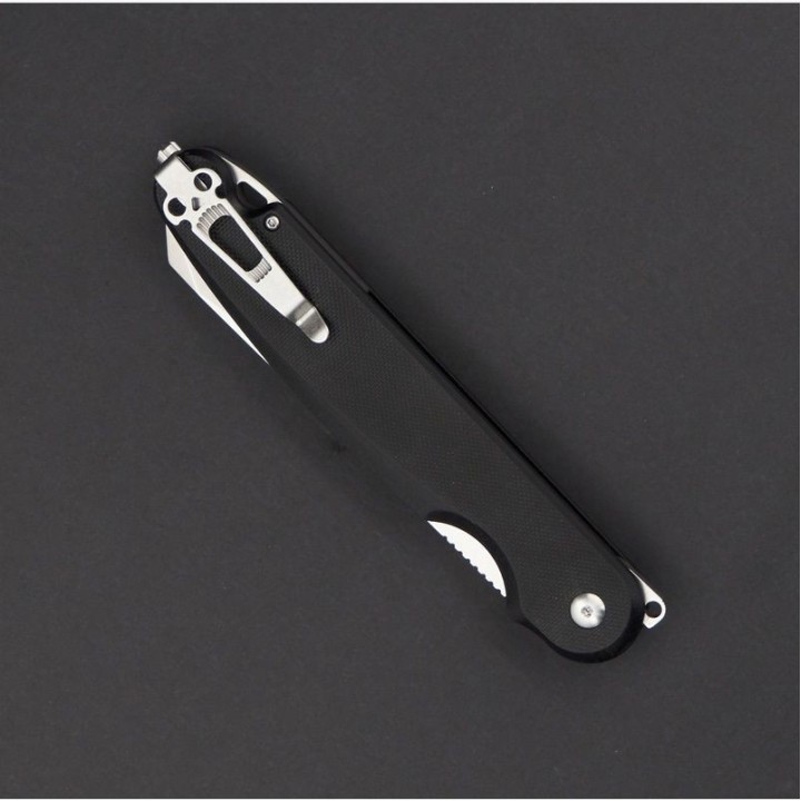 Couteau Daggerr Anaconda Black Lame Acier VG-10 Manche G10 Button Lock Clip DGRFM033BKSW - Livraison Gratuite