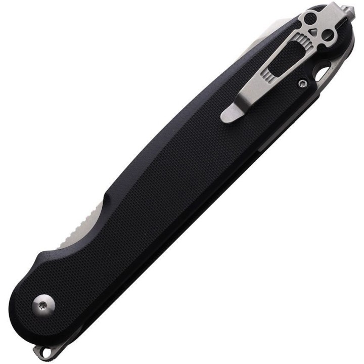 Couteau Daggerr Anaconda Black Lame Acier VG-10 Manche G10 Button Lock Clip DGRFM033BKSW - Livraison Gratuite