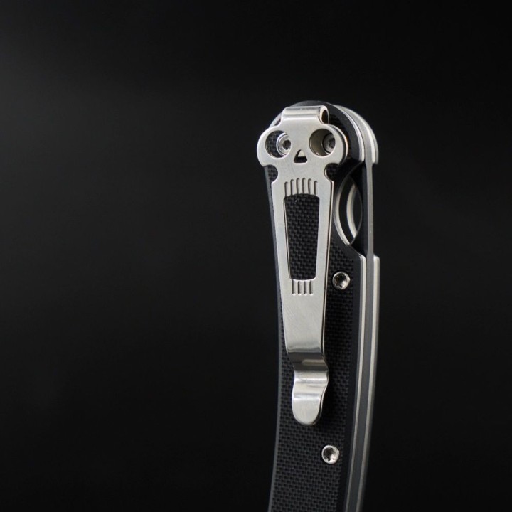 Couteau Daggerr Boris Britva Black Lame Rasoir Acier VG-10 Manche G10 Liner Lock DGR2302BKS - Livraison Gratuite