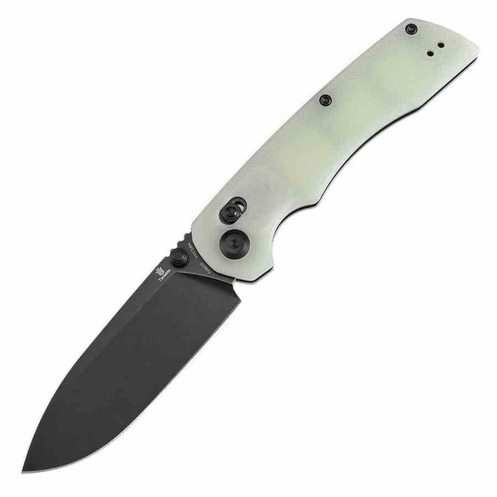 Couteau Pliant Tenable Kryo Jade Lame Acier 14C28N Manche G10 Cross-Bar Lock Clip T1001V4 - Livraison Gratuite