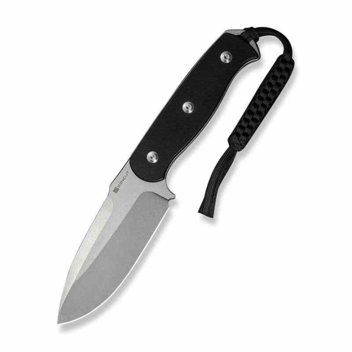Couteau SENCUT Toxodon Black Lame Acier 9Cr18MoV Manche G10 Etui Kydex S240361 - Livraison Gratuite