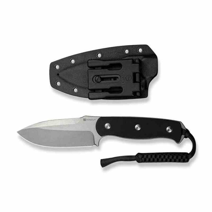 Couteau SENCUT Toxodon Black Lame Acier 9Cr18MoV Manche G10 Etui Kydex S240361 - Livraison Gratuite