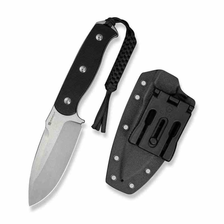 Couteau SENCUT Toxodon Black Lame Acier 9Cr18MoV Manche G10 Etui Kydex S240361 - Livraison Gratuite